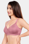 Juliet Padded Non-Wired Full Coverage No Sag / Sag Lift Bra - Onion Pink — thumbnail 3